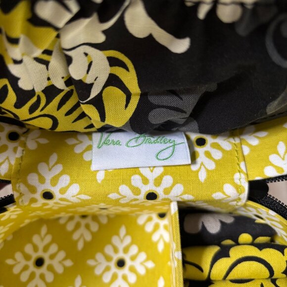 Vera Bradley Baroque Floral Pattern Jewelry Case Quilted Cotton Travel Organizer - Picture 10 of 17